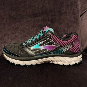 Brooks Ghost 9 Women’s Size 7B Running Shoes Sneakers Black Purple 1202251B092